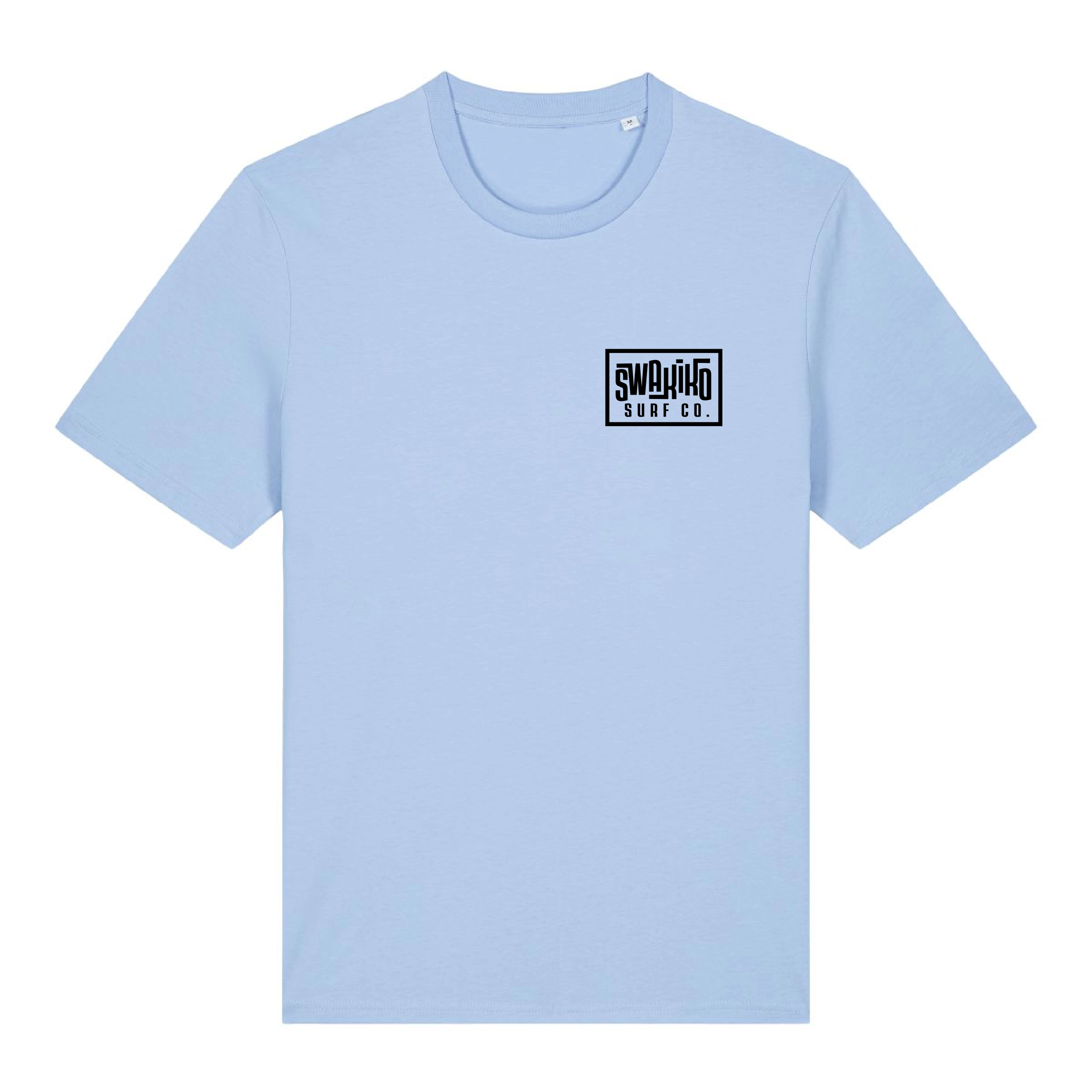 Organic Cotton T-Shirt with Artistic Wave Design - Perfect