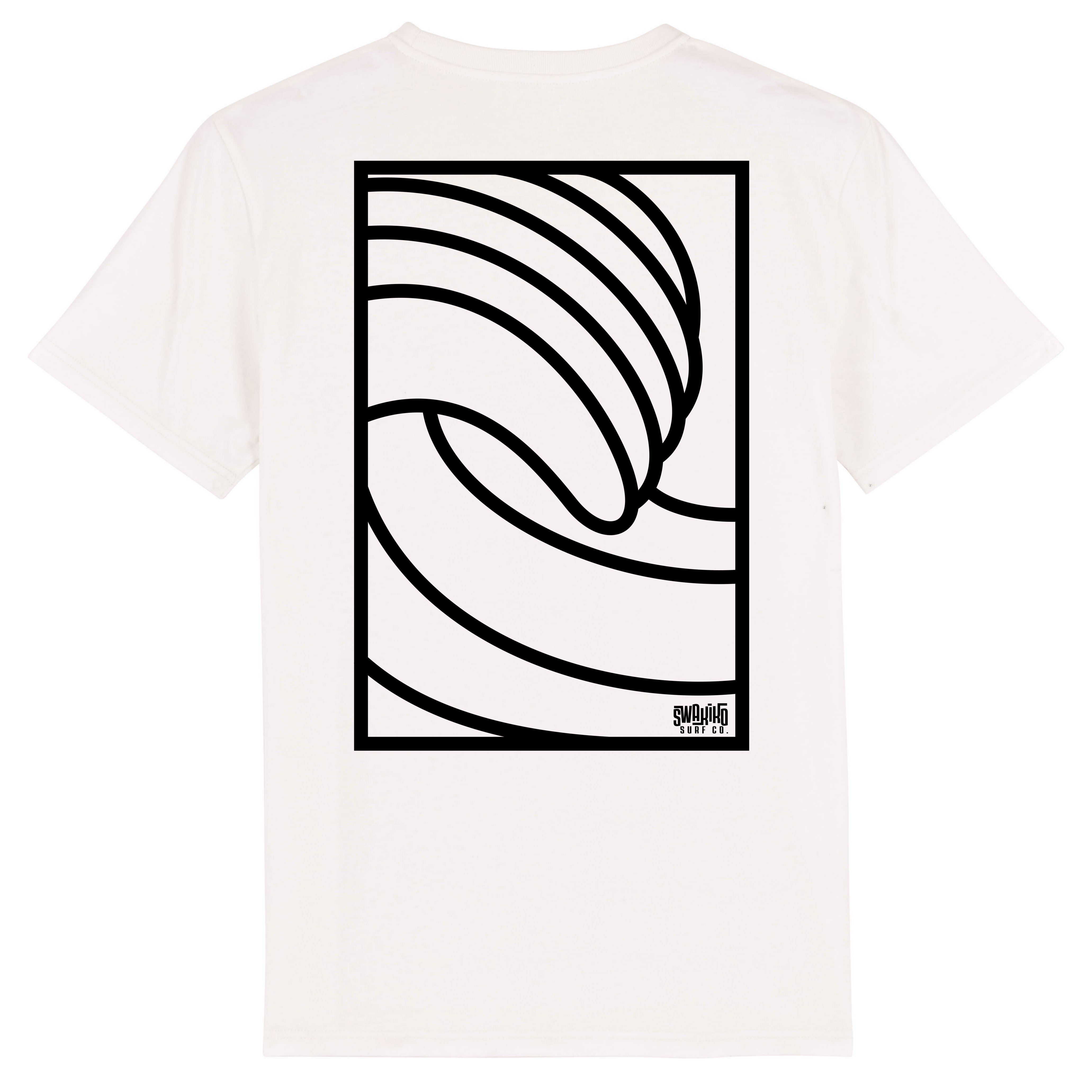Black Tube surf T-shirt white