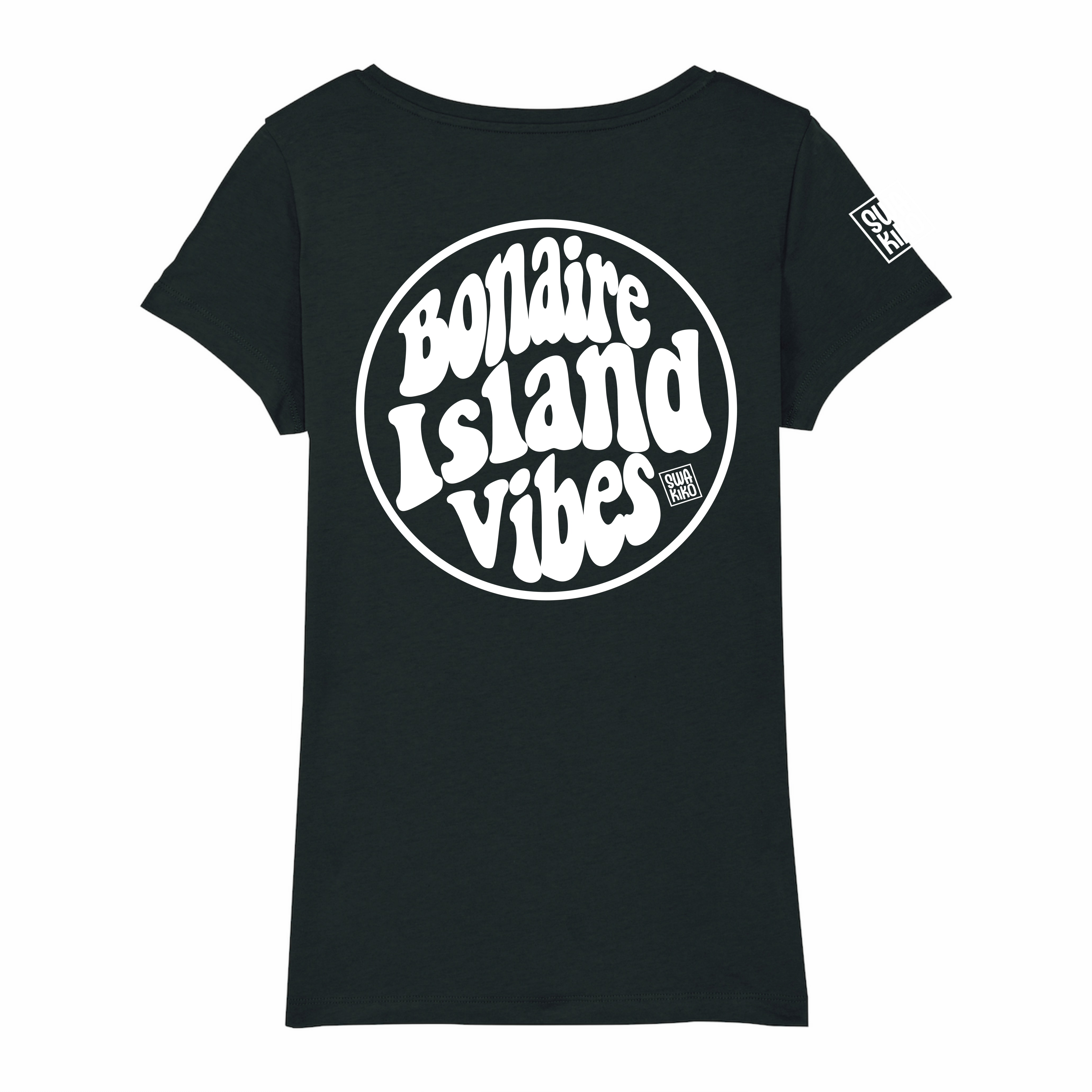 Island Vibes Bonaire logo T-shirt, black