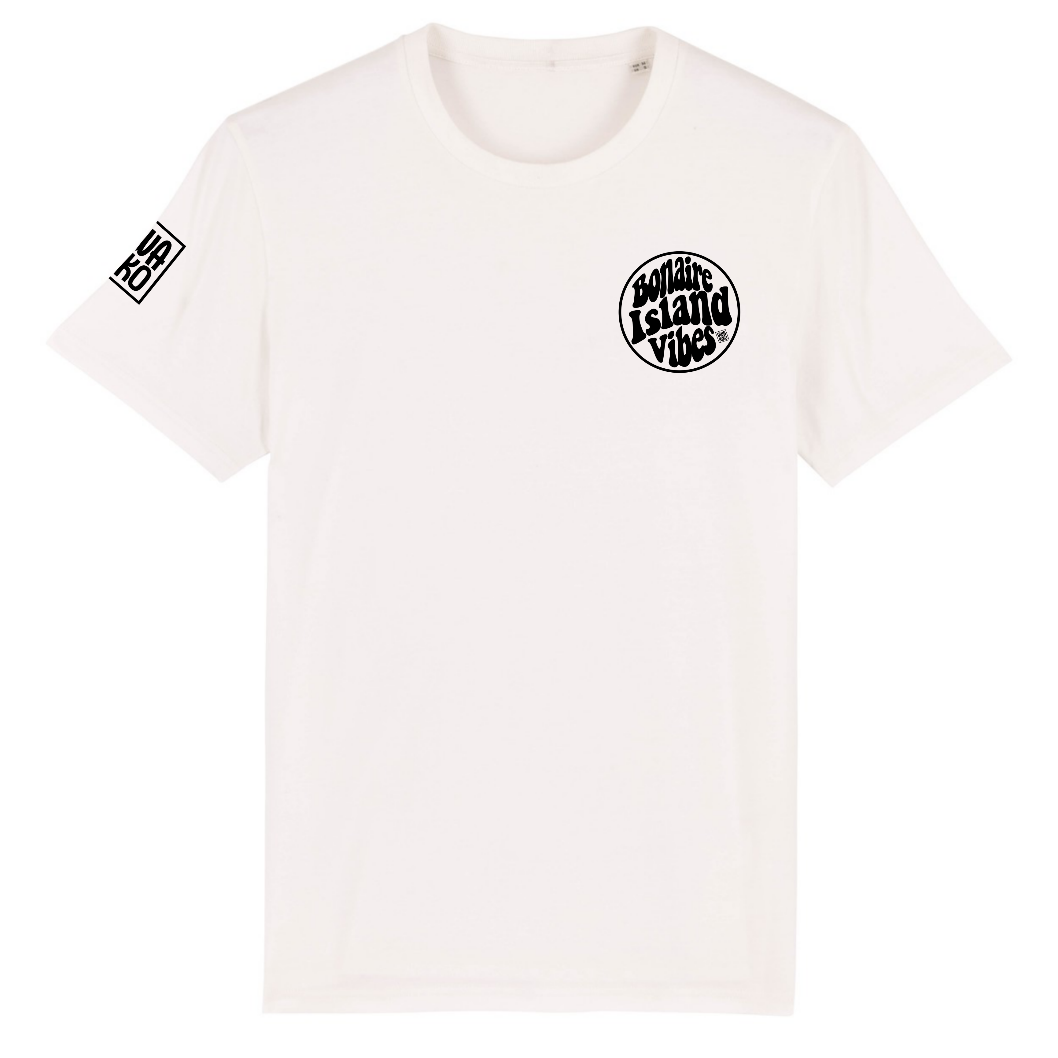 logo Bonaire Island Vibes, T-shirts, white
