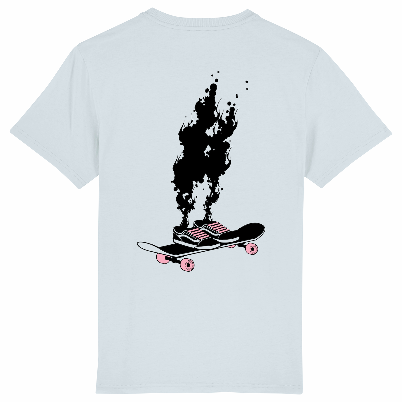 Skate T-shirt men, blue, Spontaneous combustion