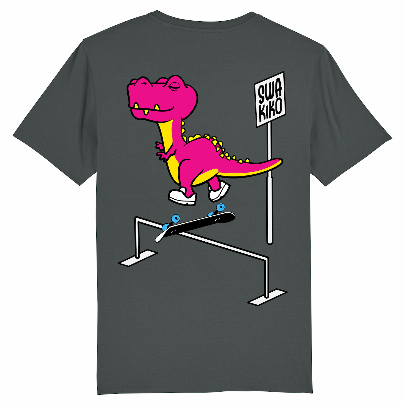 Skate t-shirt Grind Dino anthracite