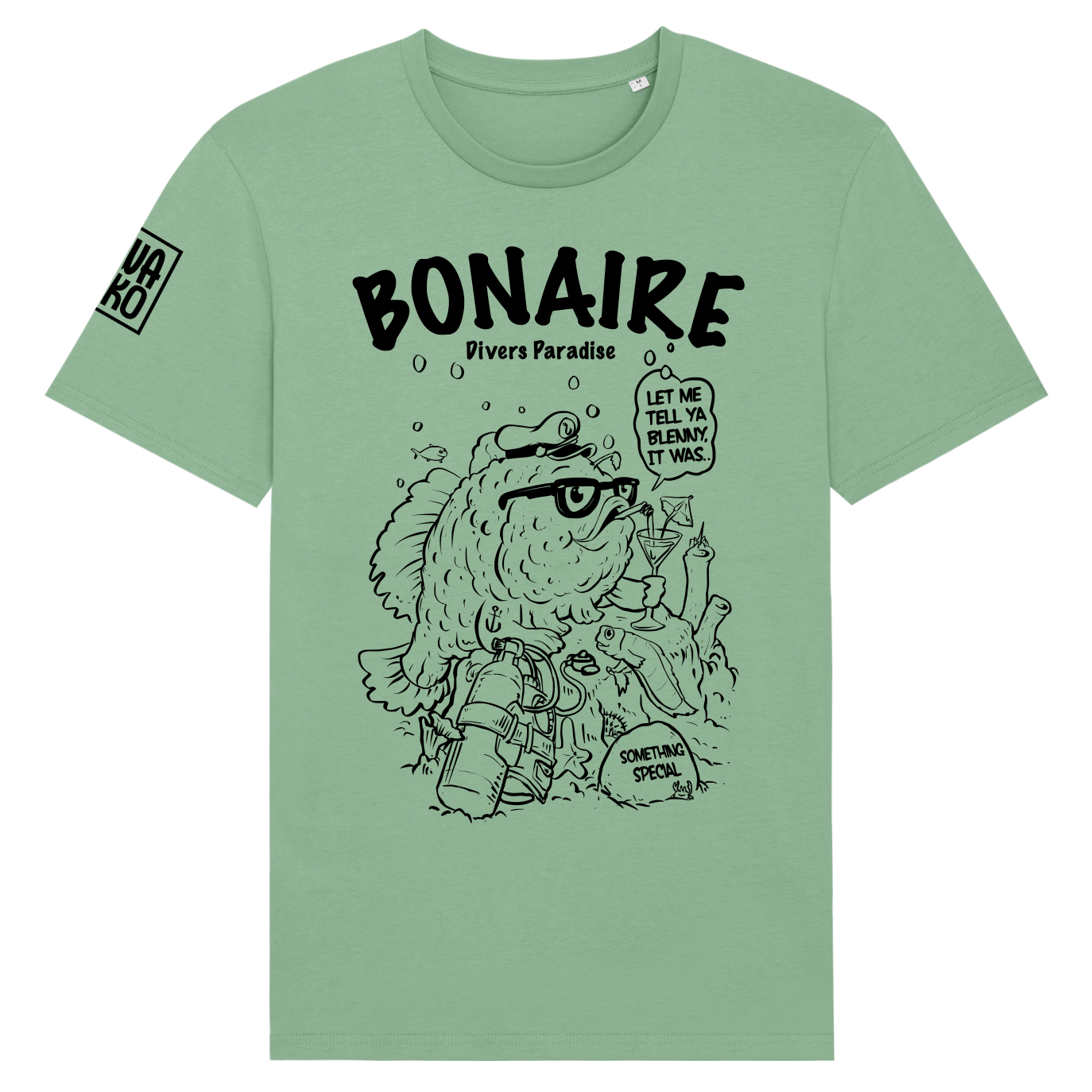 Green Frogfish T-shirt van FPA sports Bonaire