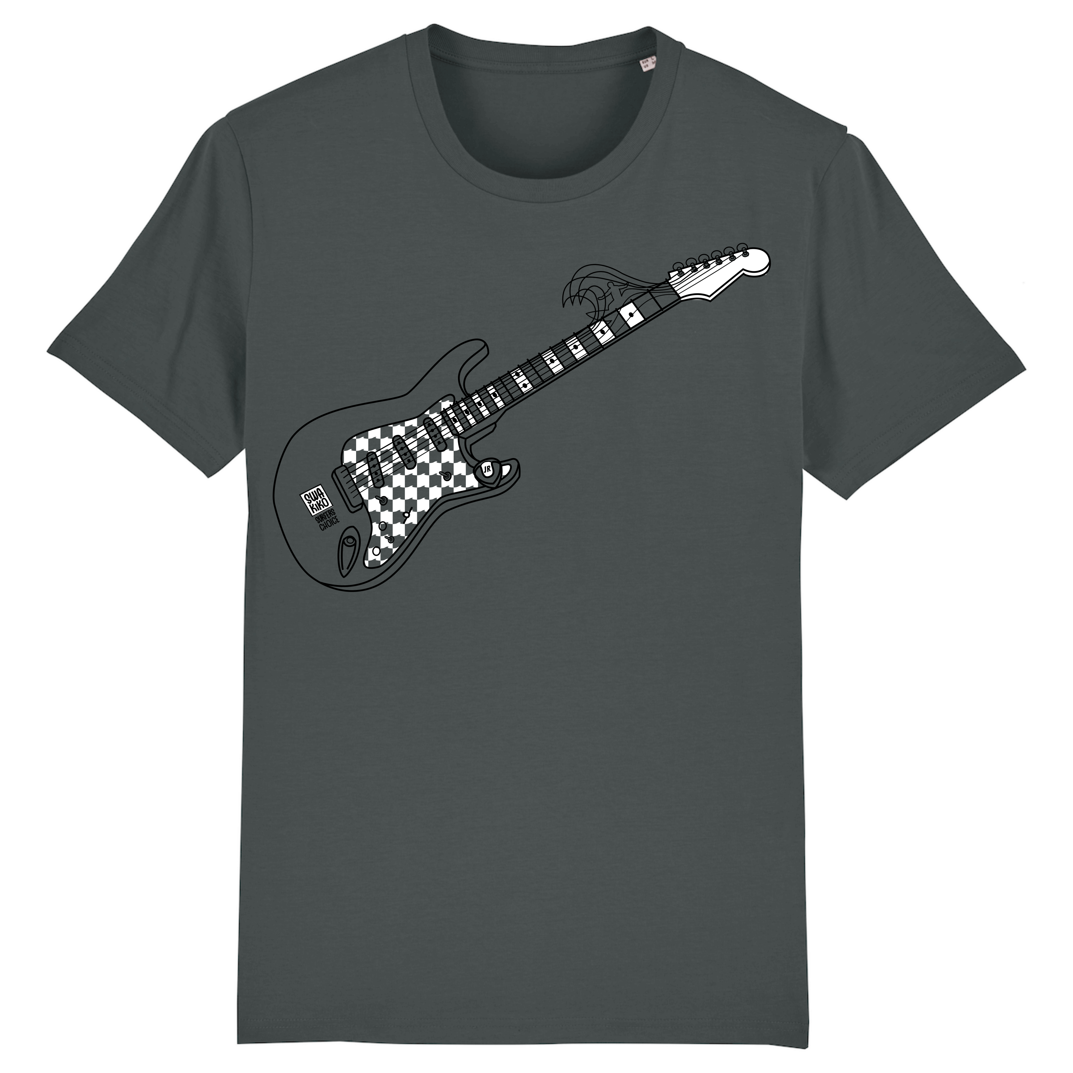 Surf T-shirt Surf Tunes Guitar, anthracite