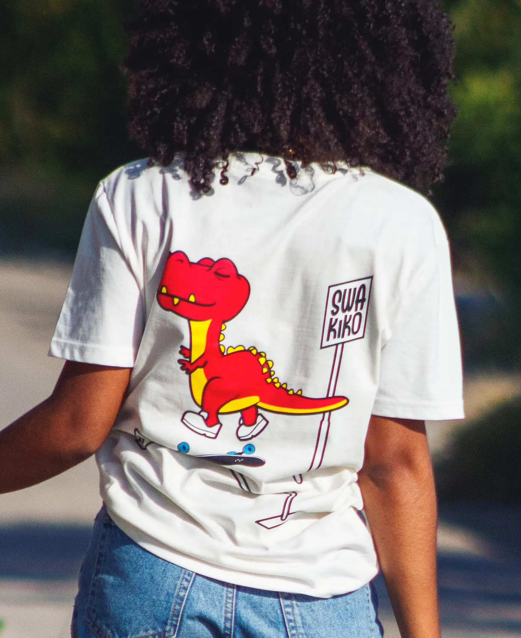 Skate T-shirt Grind Dino, sustainable T-shirt