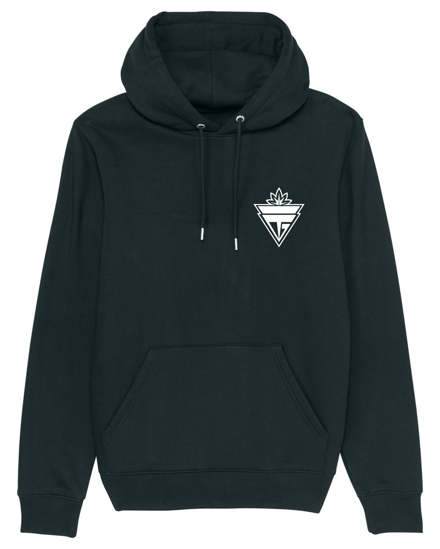Island Goats hoodie front, black