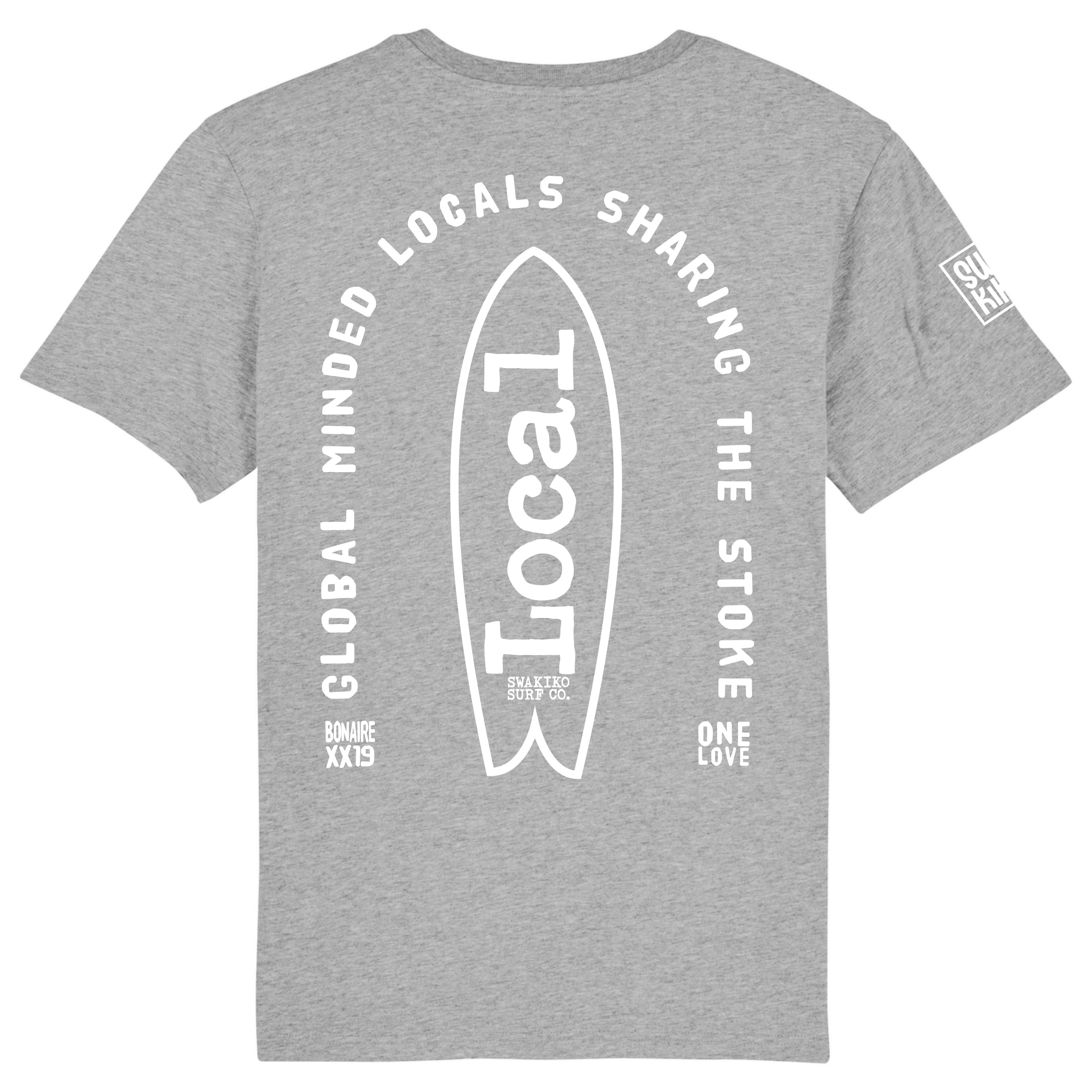 Stoked Locals T-shirt, grey
