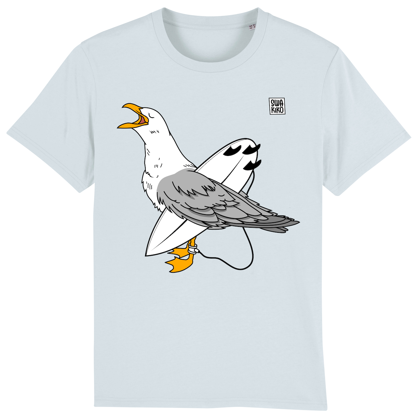 Surf T-shirt Seagull , men, blue