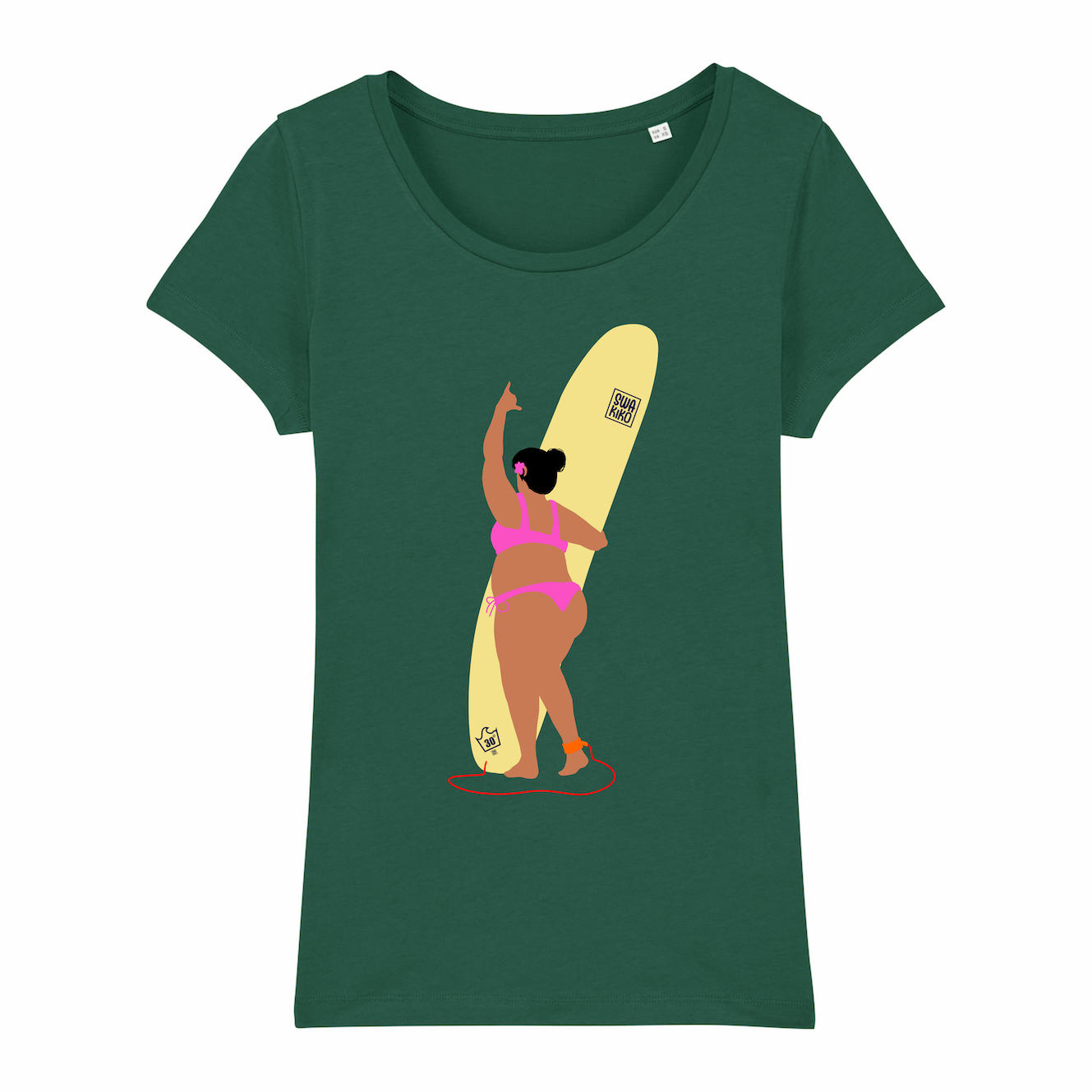 Surf T-shirt, Shakalicious, green