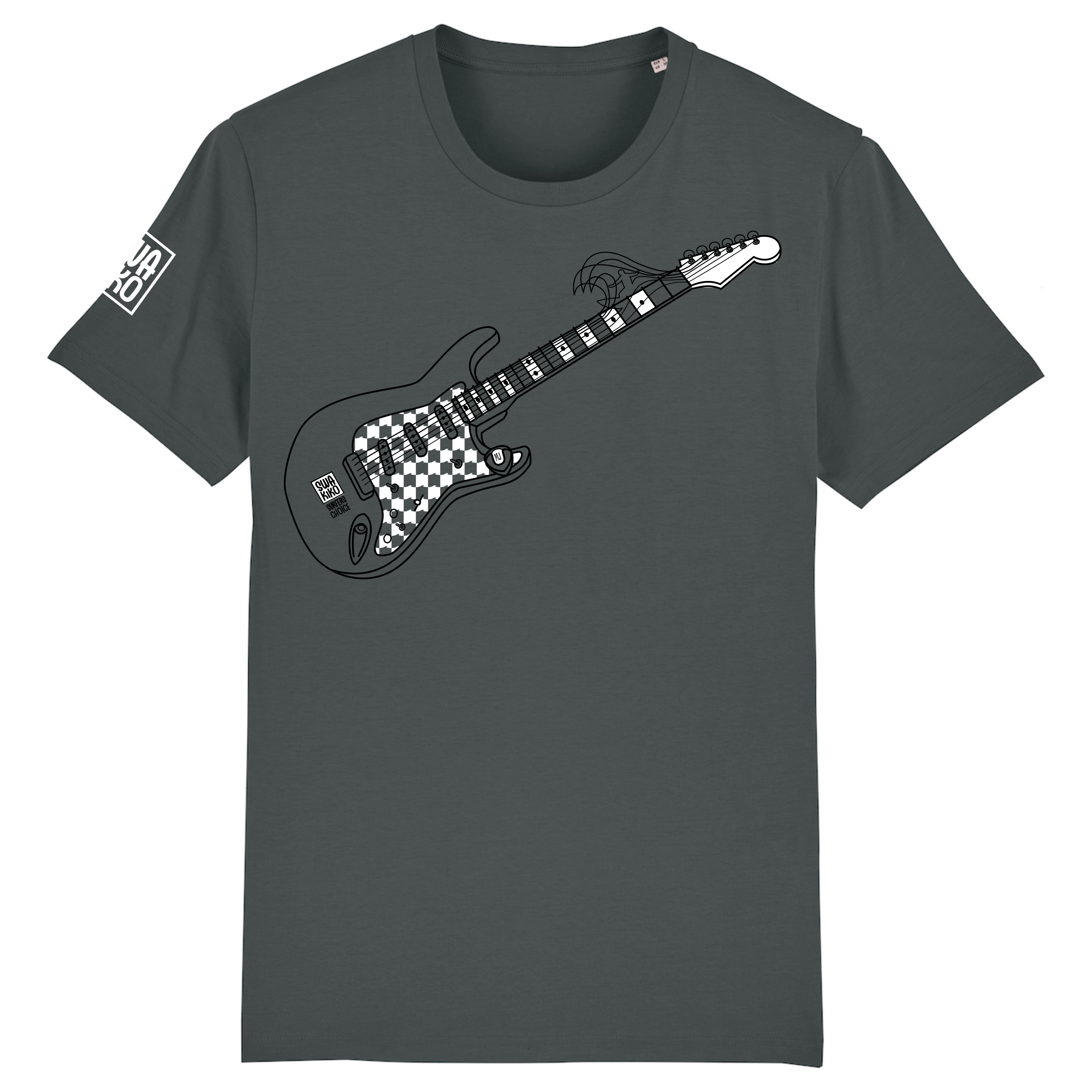 Surf T-shirt Stratocaster, anthracite