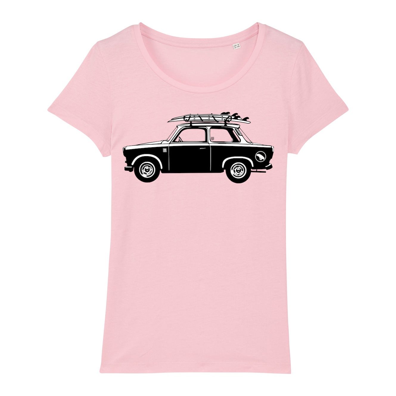 Surf T-shirt women, Trabant Classic, pink