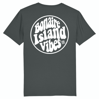 Bonaire Island Vibes logo T-shirt men, anthracite