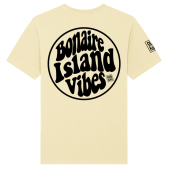 Bonaire Island Vibes logo T-shirt men, yellow