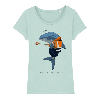 Womens Mermaid Scale Sleeve Shirt - SurfMonkey - Womens