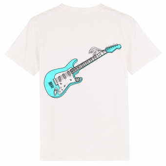 Surf T-shirt Surf Tunes Guitar, white