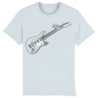 Surf T-shirt Surf Tunes Guitar, blue