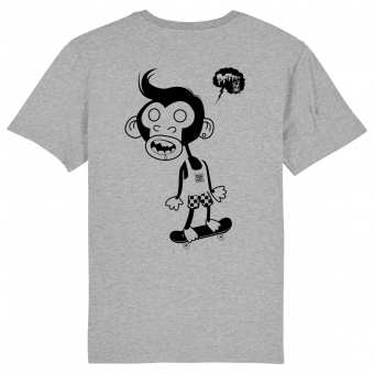 Skate T-shirt Monkey, grey men