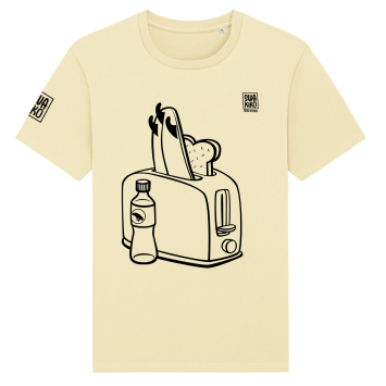 Surf t-shirt men yellow, Toaster