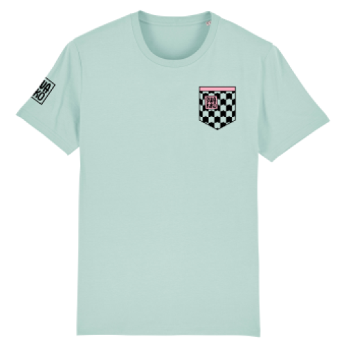 Skate T-shirt turquoise, Logo SWAKIKO