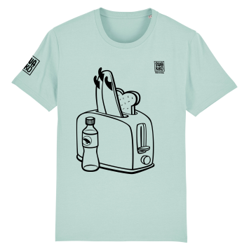 Surf t-shirt men turqoise, Toaster