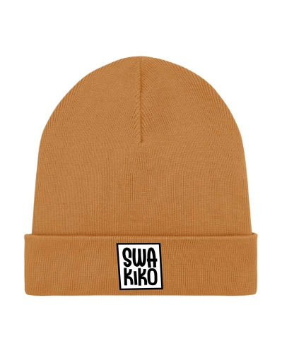 Oranje beanie met Swakiko logo