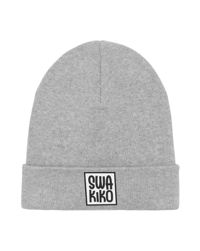 Licht grijze beanie met Swakiko logo