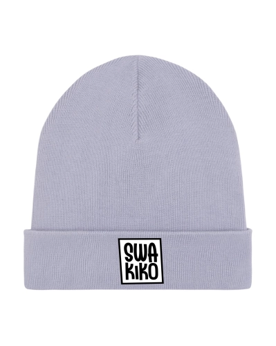 Lavendel kleurige muts met Swakiko logo