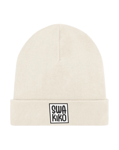 Gebroken witte muts met Swakiko logo