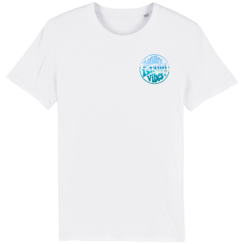 Bonaire Island Vibes special, white T-shirt front