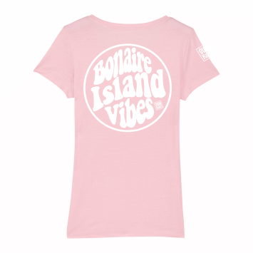 Island Vibes Bonaire logo T-shirt, pink