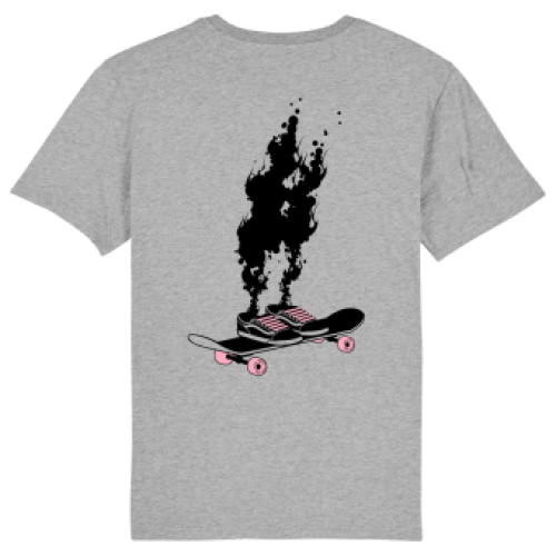 Skate t-shirt men, grey, Spontaneous combustion
