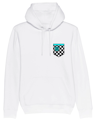 SWAKiKO hoodie front, white