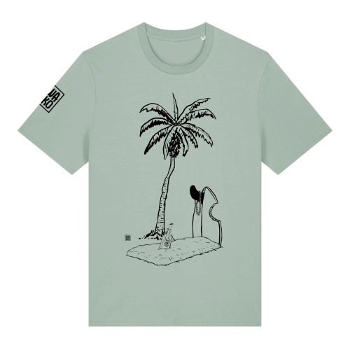 Surf Shirt men A surfers grave 100% organic cotton