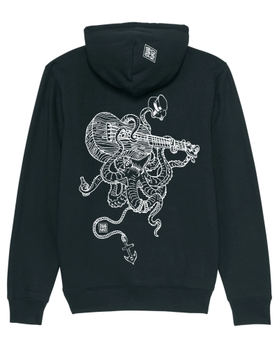 Surf Hoodie Septopus Rock, black