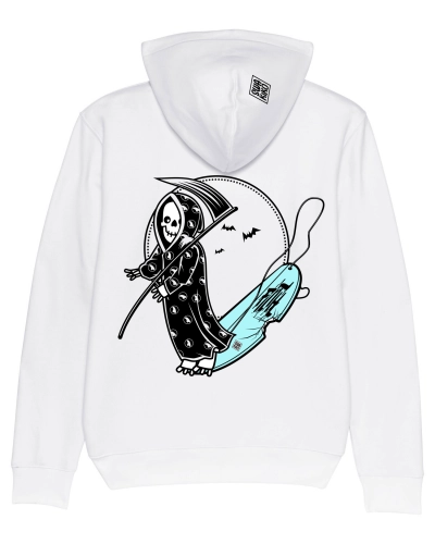 Surf Hoodie Grom Reaper, white