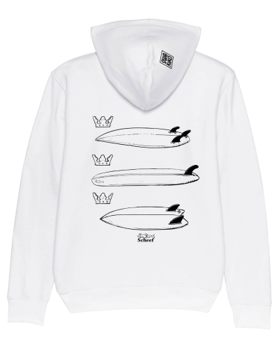 Surf Hoodie Scheef, white