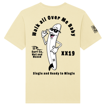 Single and Ready to Mingle Surf T-shirt yellow