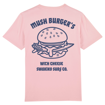 Mush Burger Surf T-shirt, pink