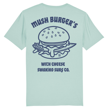 Mush Burger Surf T-shirt, turquoise