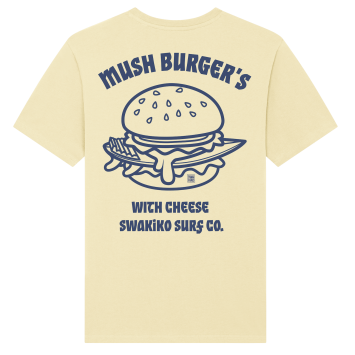 Mush Burger Surf T-shirt, yellow