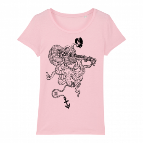 Surf t-shirt women pink, kahuna