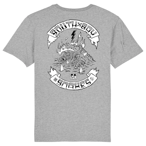 South Bay, back print men, grey T-shirt