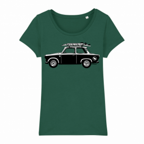 Surf T-shirt women, Trabant Classic, green