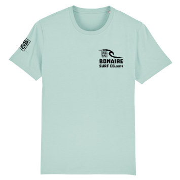 Turquoise T-shirt van Windsurf Association Bonaire met SWAKiKO logo