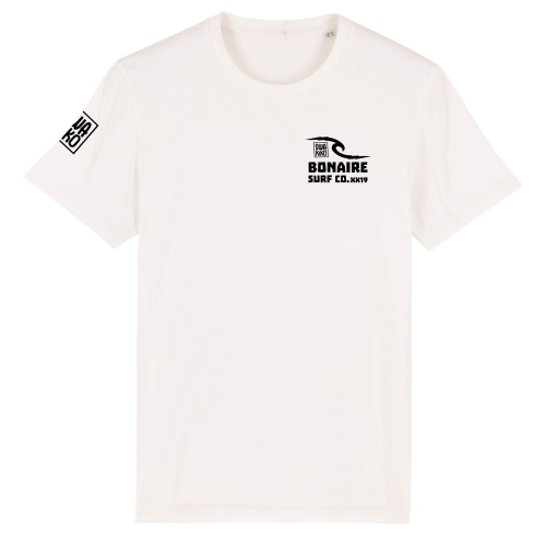 Off white T-shirt met het logo van Windsurf Association Bonaire op de borst