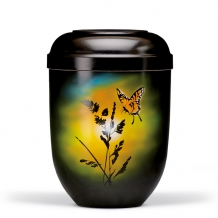urn met airbrush print Vlinders
