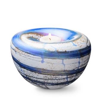 T-light urn met waxine Indigo