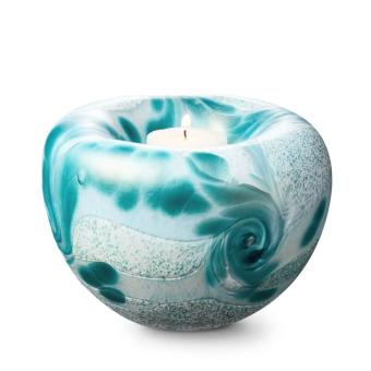 T-light urn met waxine Mint