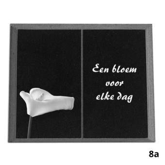 gedenkplaat 25x35cm met lasertekening