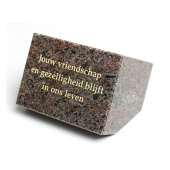 Gedenksteen: Jouw vriendschap en gezelligheid